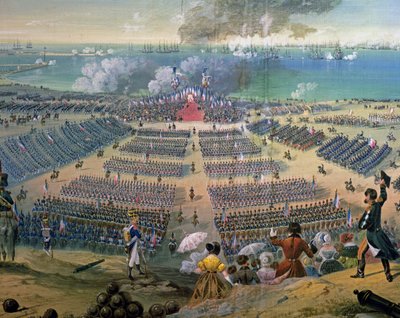 Inspecting the Troops at Boulogne, 15 August 1804 by French School